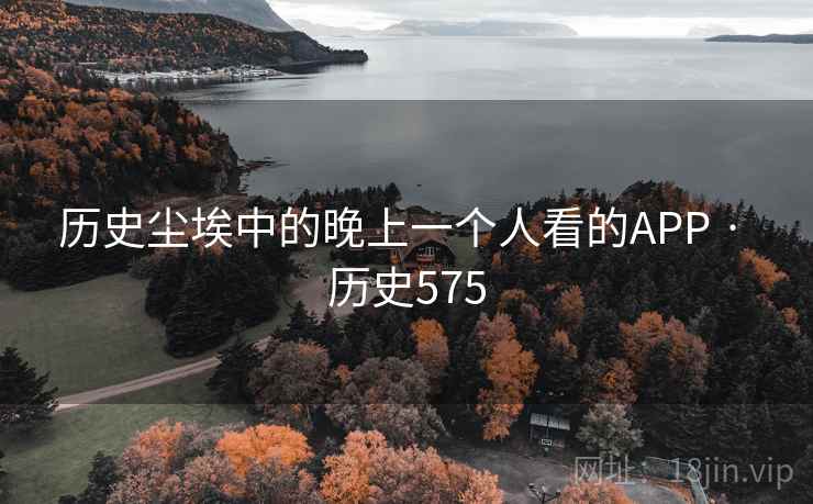 历史尘埃中的晚上一个人看的APP · 历史575